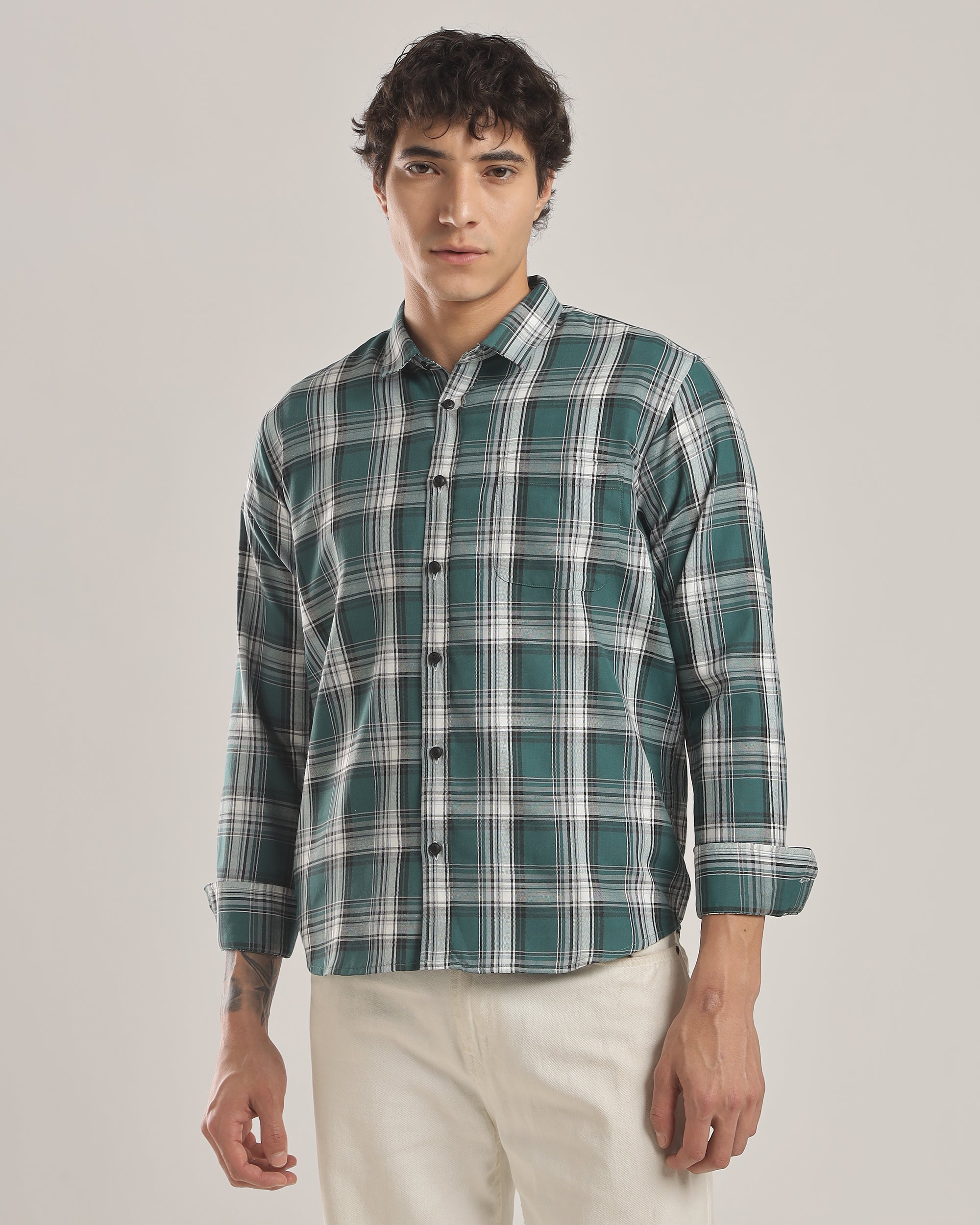Classic Plaid Oxford Shirt