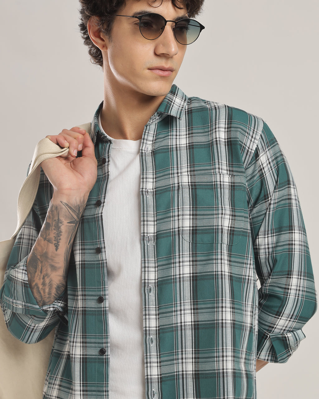 Classic Plaid Oxford Shirt