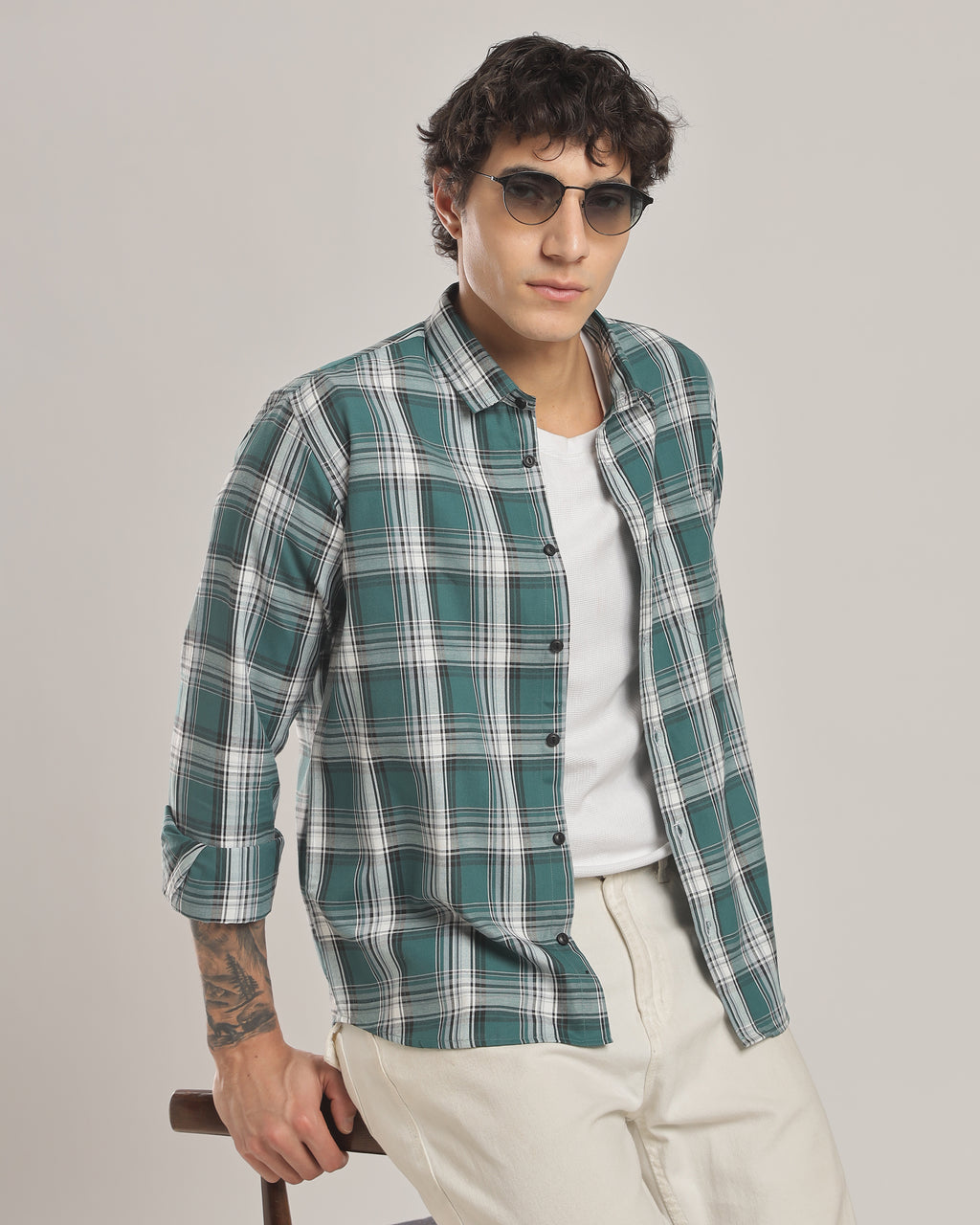 Classic Plaid Oxford Shirt