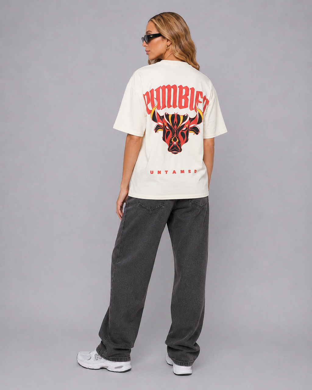 Women's Untamed Bull Oversized Graphic Tee