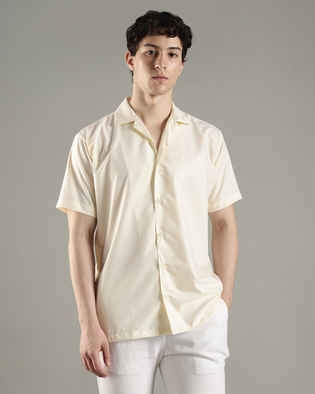 Premium Viscose Cuban Collar Shirt