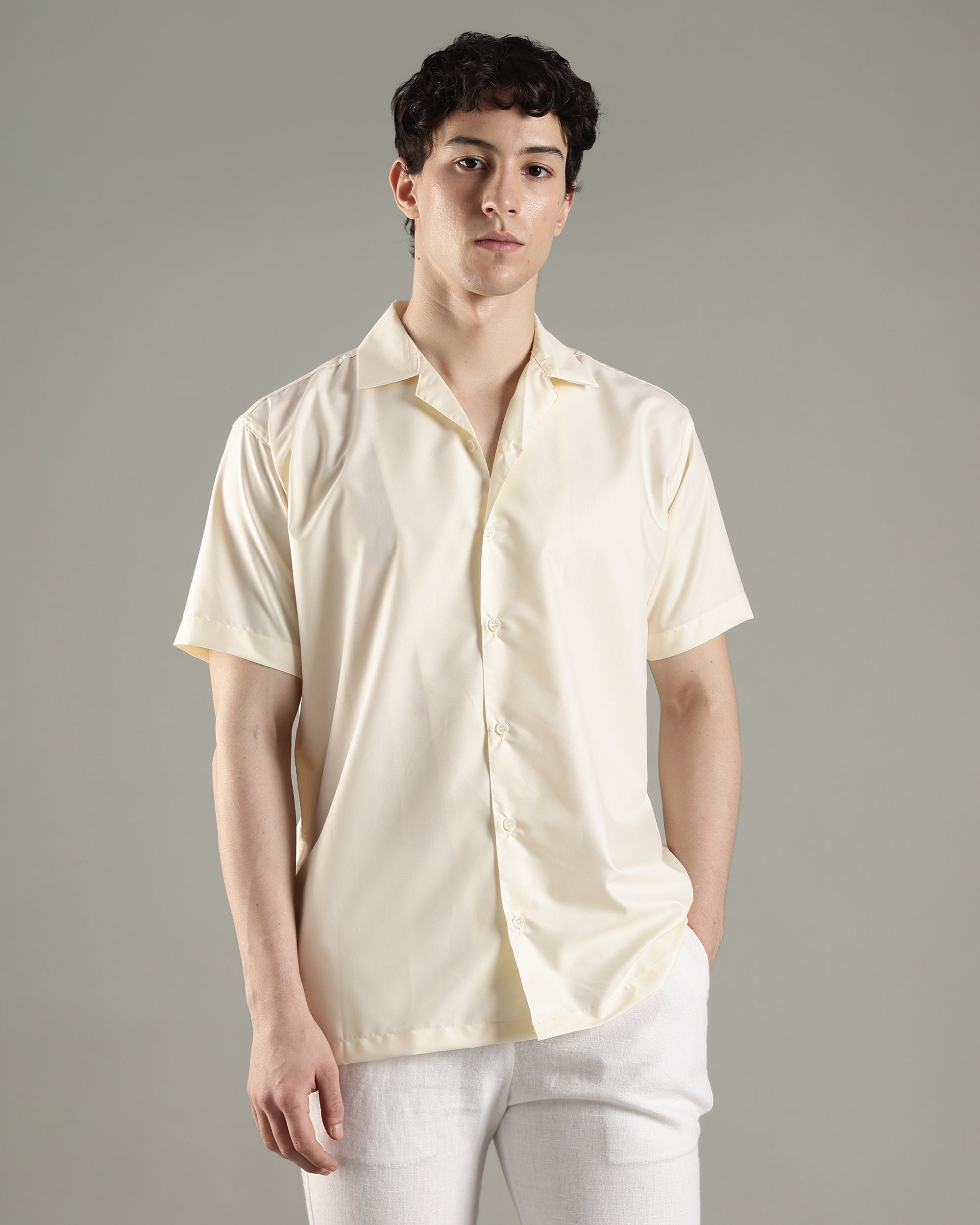Premium Viscose Cuban Collar Shirt