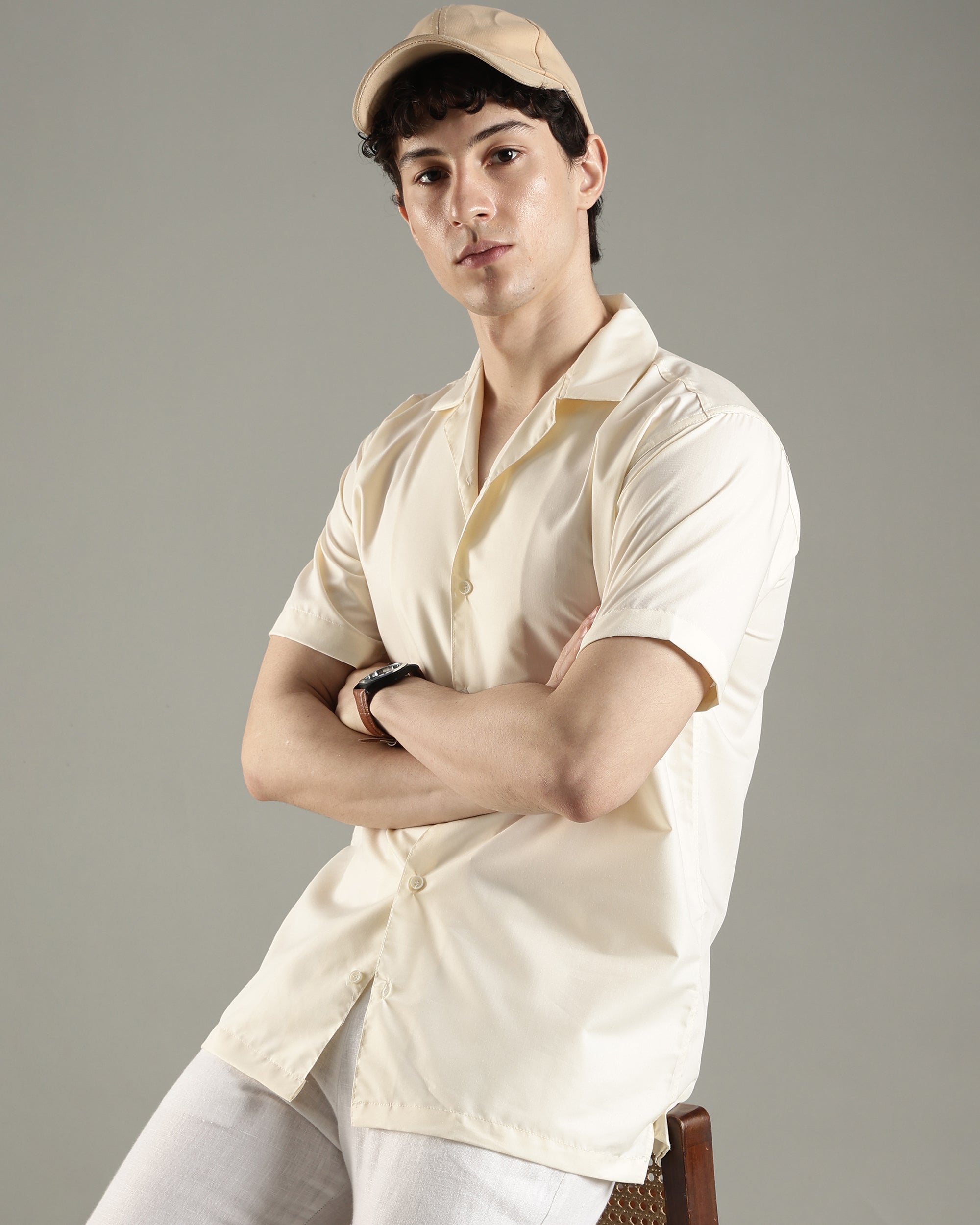 Premium Viscose Cuban Collar Shirt