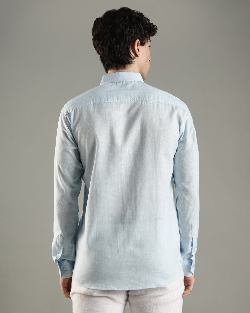 Classic Sky Casual Linen Shirt
