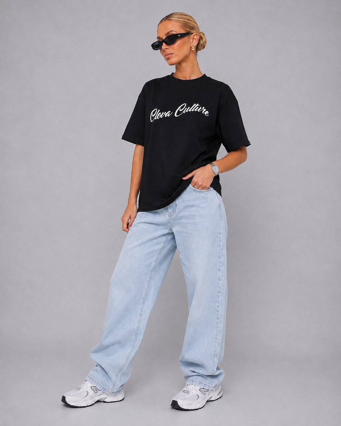 Women's Koi Fish Oversized Graphic T-Shirt