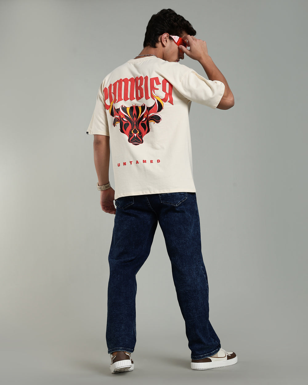 Untamed Bull Graphic Oversized Tee