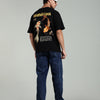 Nishikigoi Koi Fish Black Oversized T-Shirt