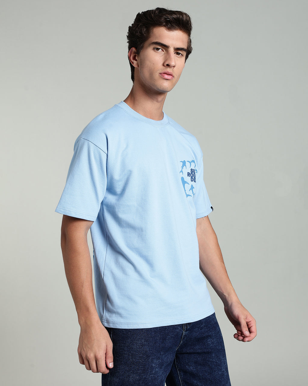 Deep Sea Drama T-Shirt – Artistic Shark Design