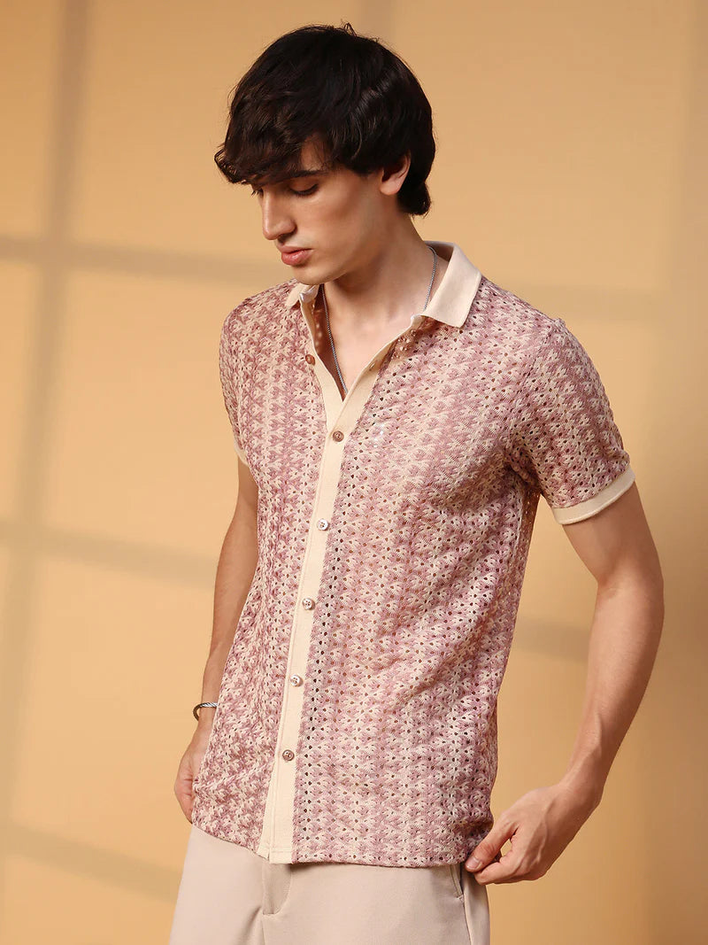 Pastel Crochet Polo Tshirt