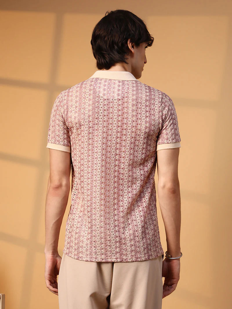 Pastel Crochet Polo Tshirt