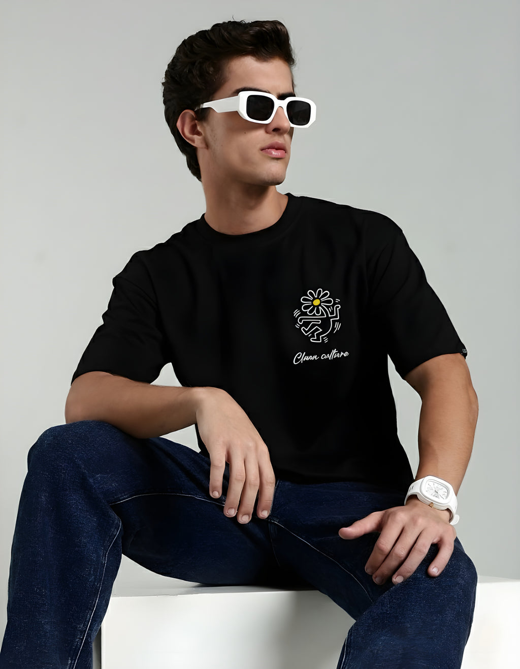 The New Day Oversized Back Graphic T-Shirt