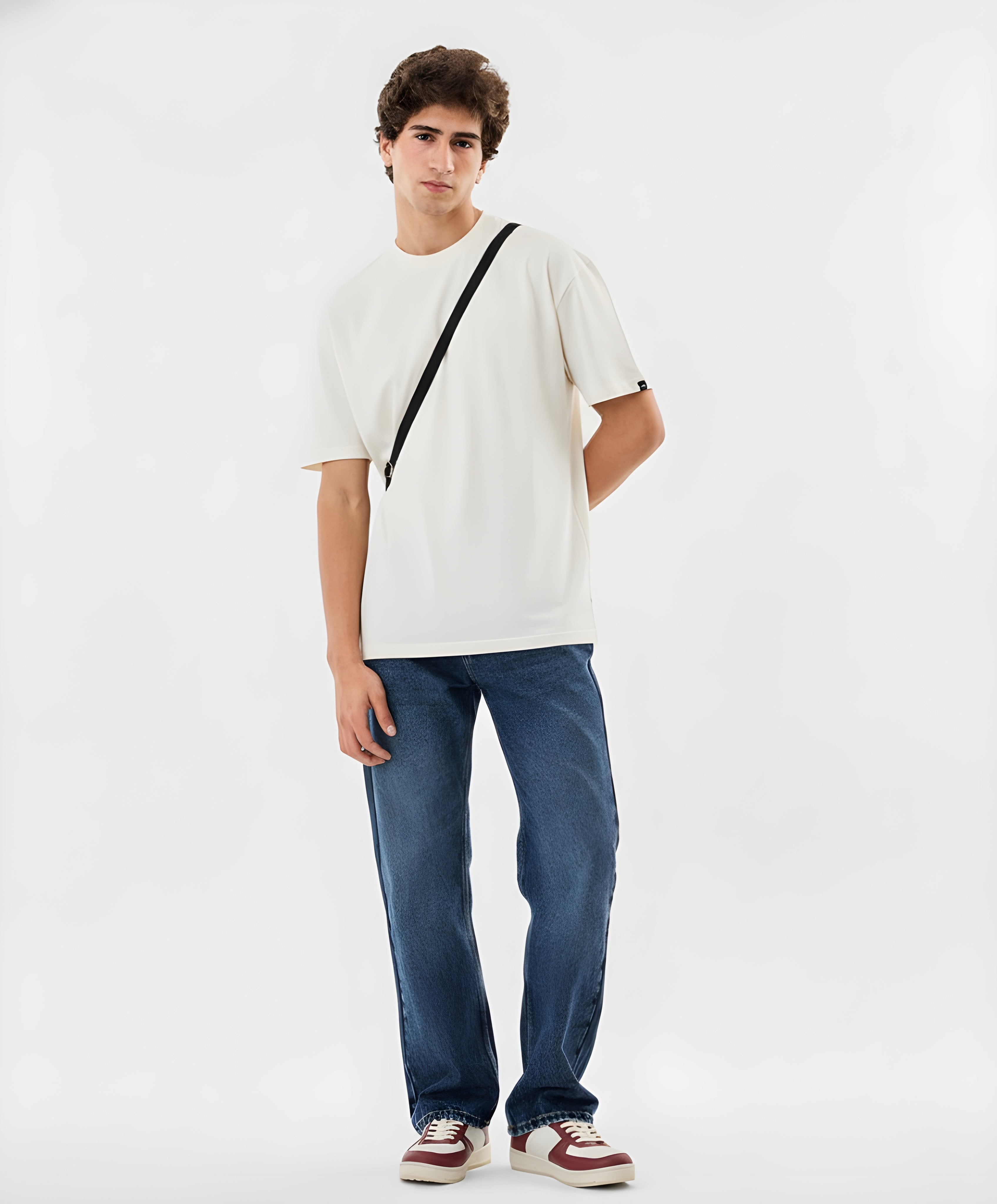 Modern Casual Off-White Oversized Tee