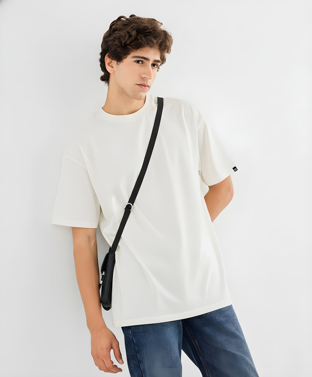 Modern Casual Off-White Oversized Tee
