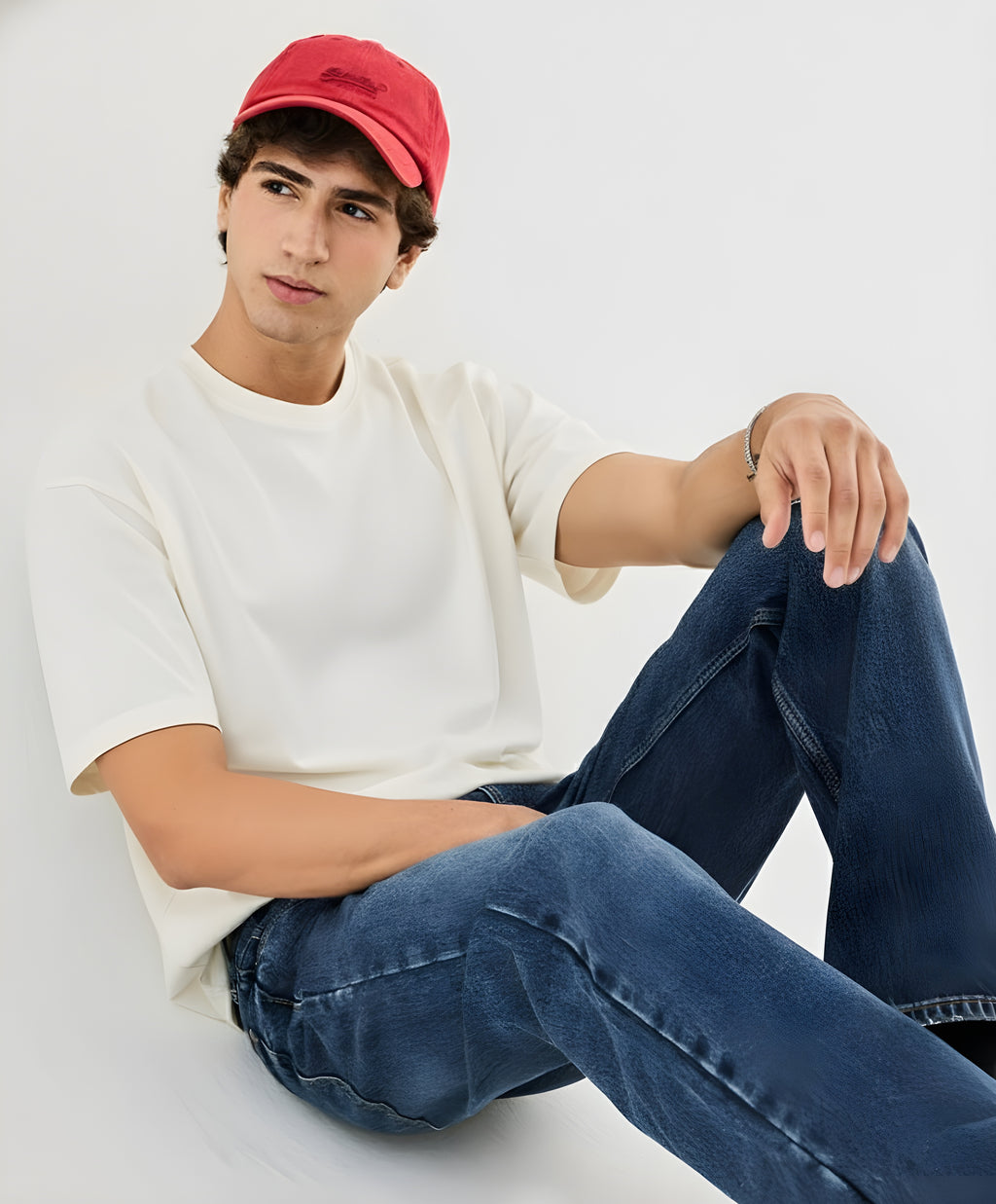 Modern Casual Off-White Oversized Tee