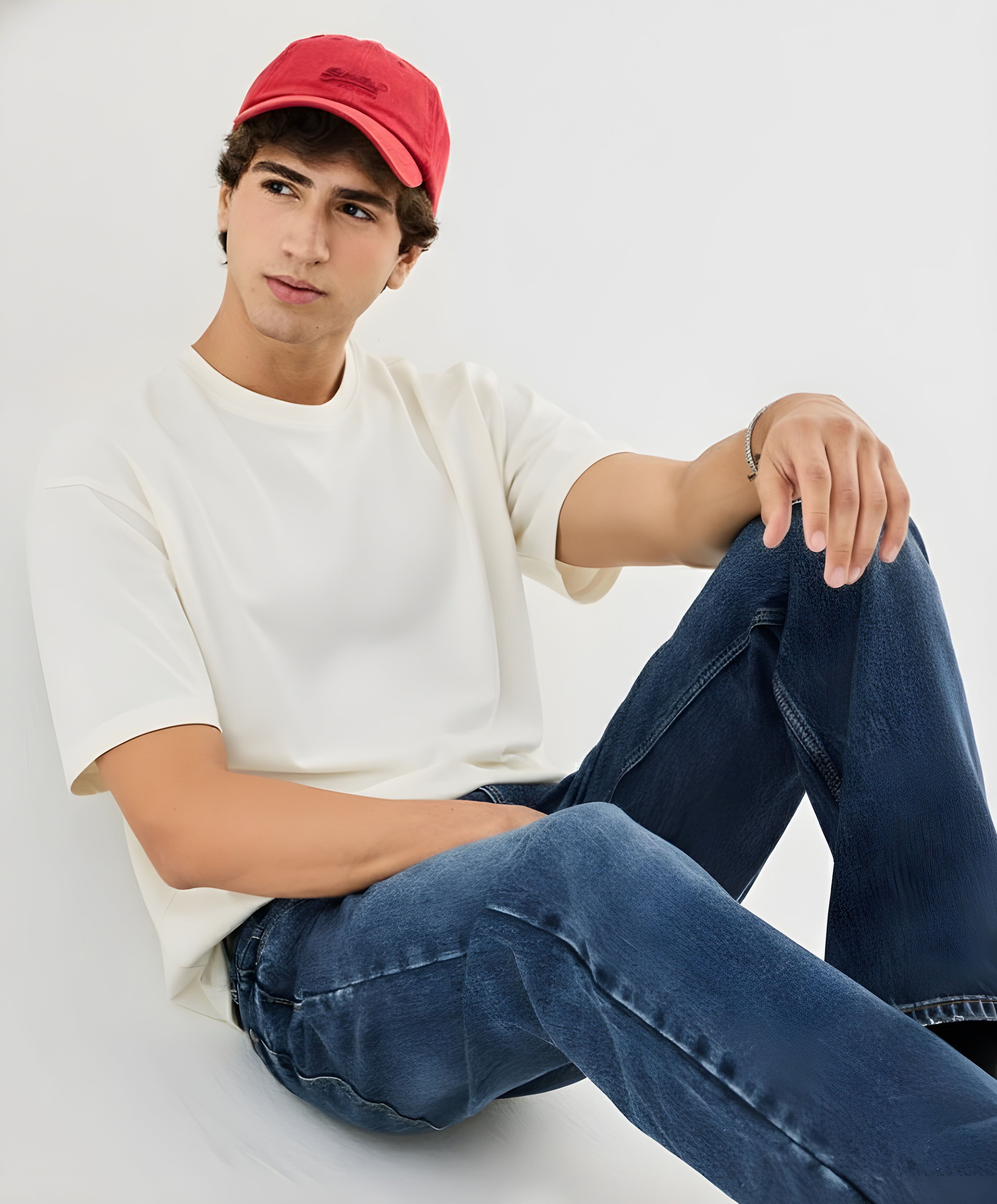 Modern Casual Off-White Oversized Tee