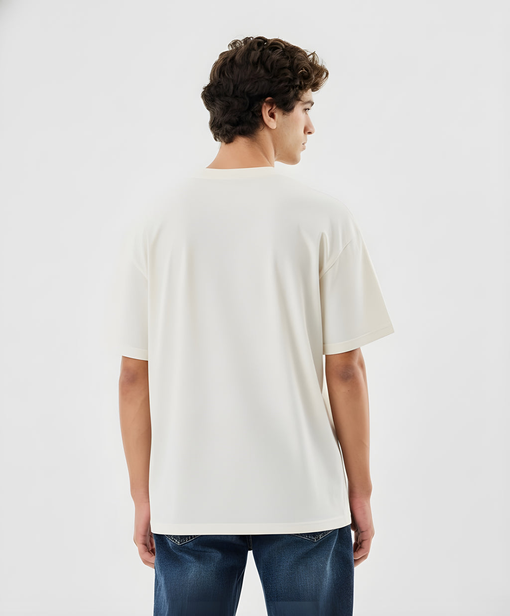 Modern Casual Off-White Oversized Tee