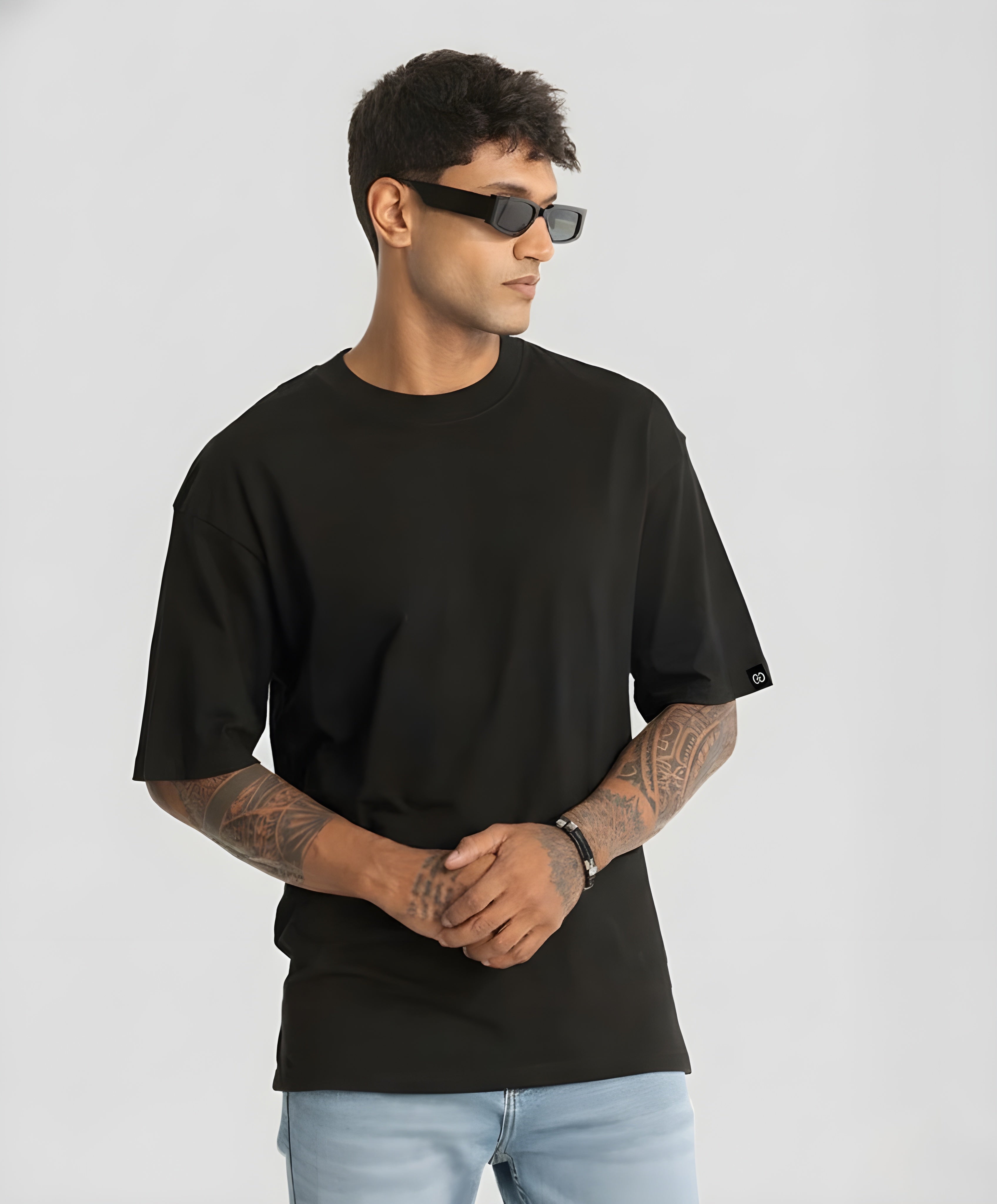 Classic Black Oversized Tee