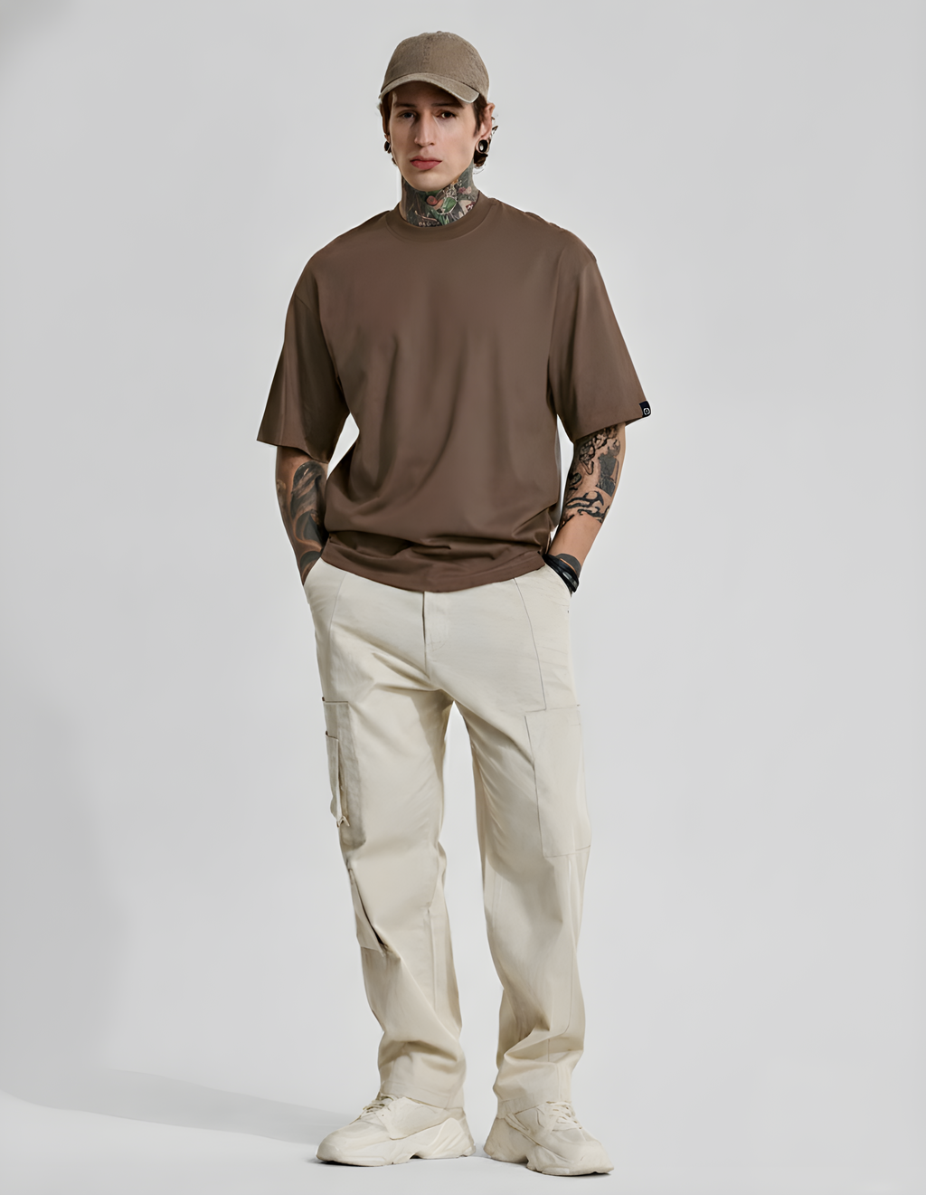 Premium Heavyweight Relaxed Fit Coffee T-Shirt