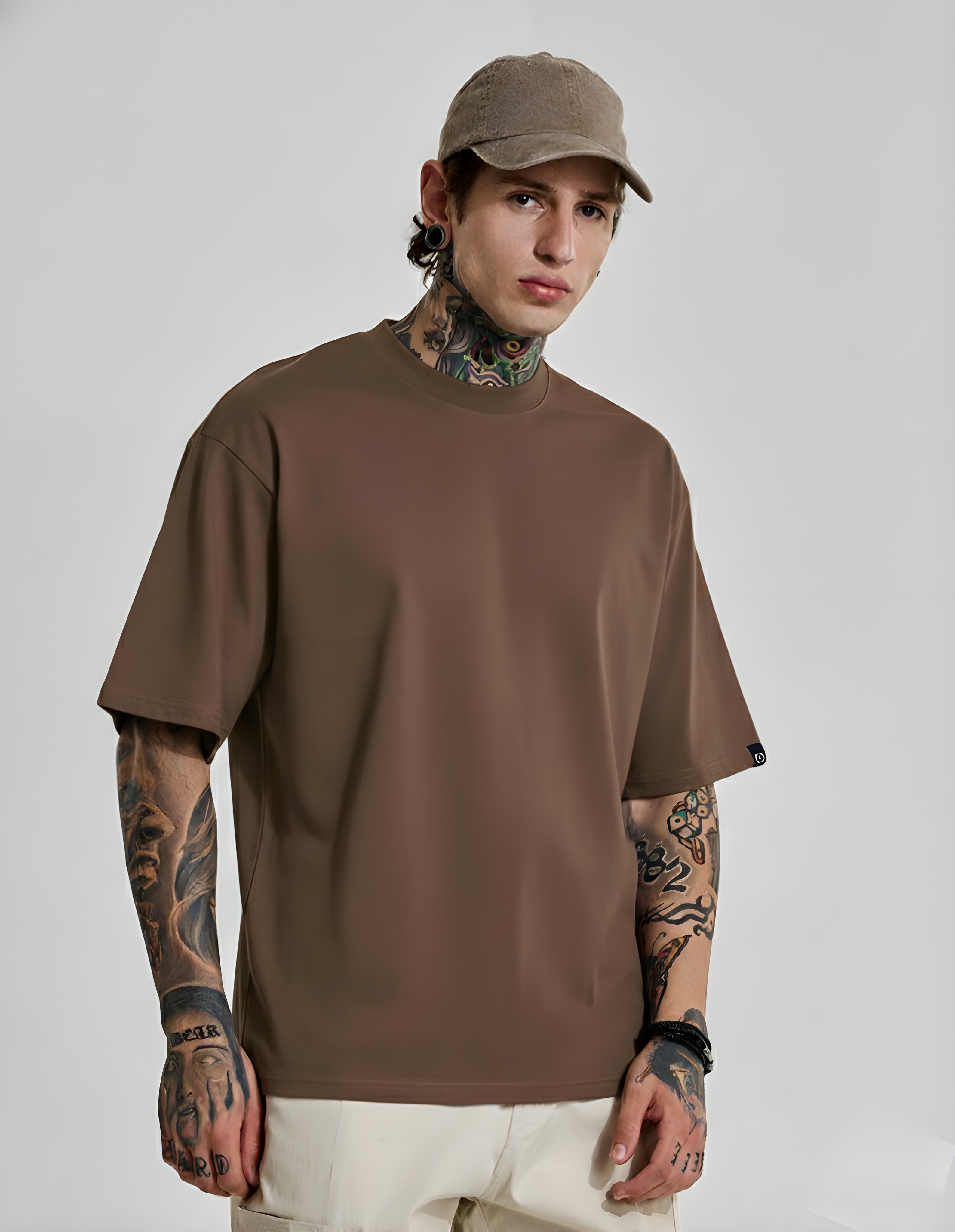 Premium Heavyweight Relaxed Fit Coffee T-Shirt