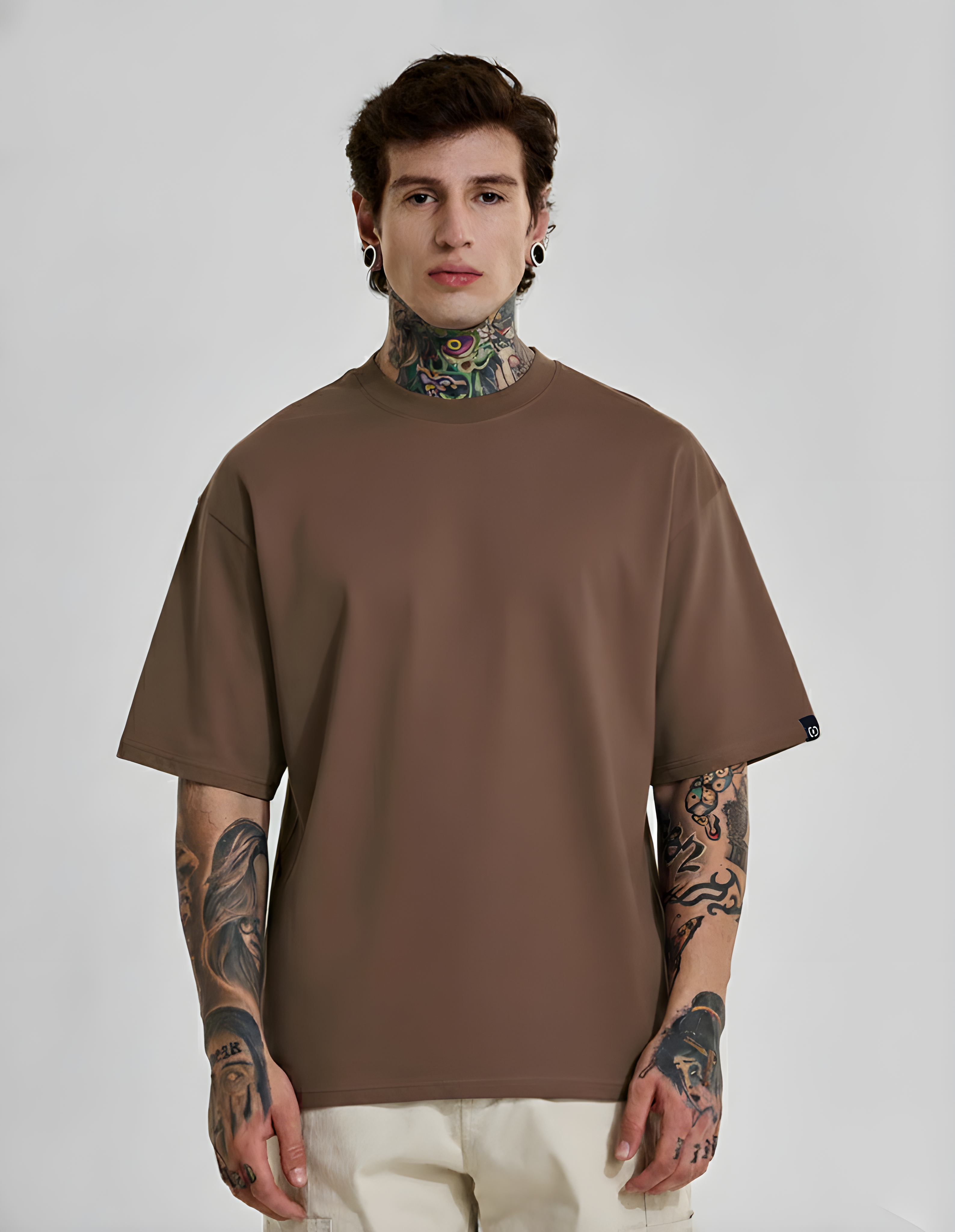 Premium Heavyweight Relaxed Fit Coffee T-Shirt