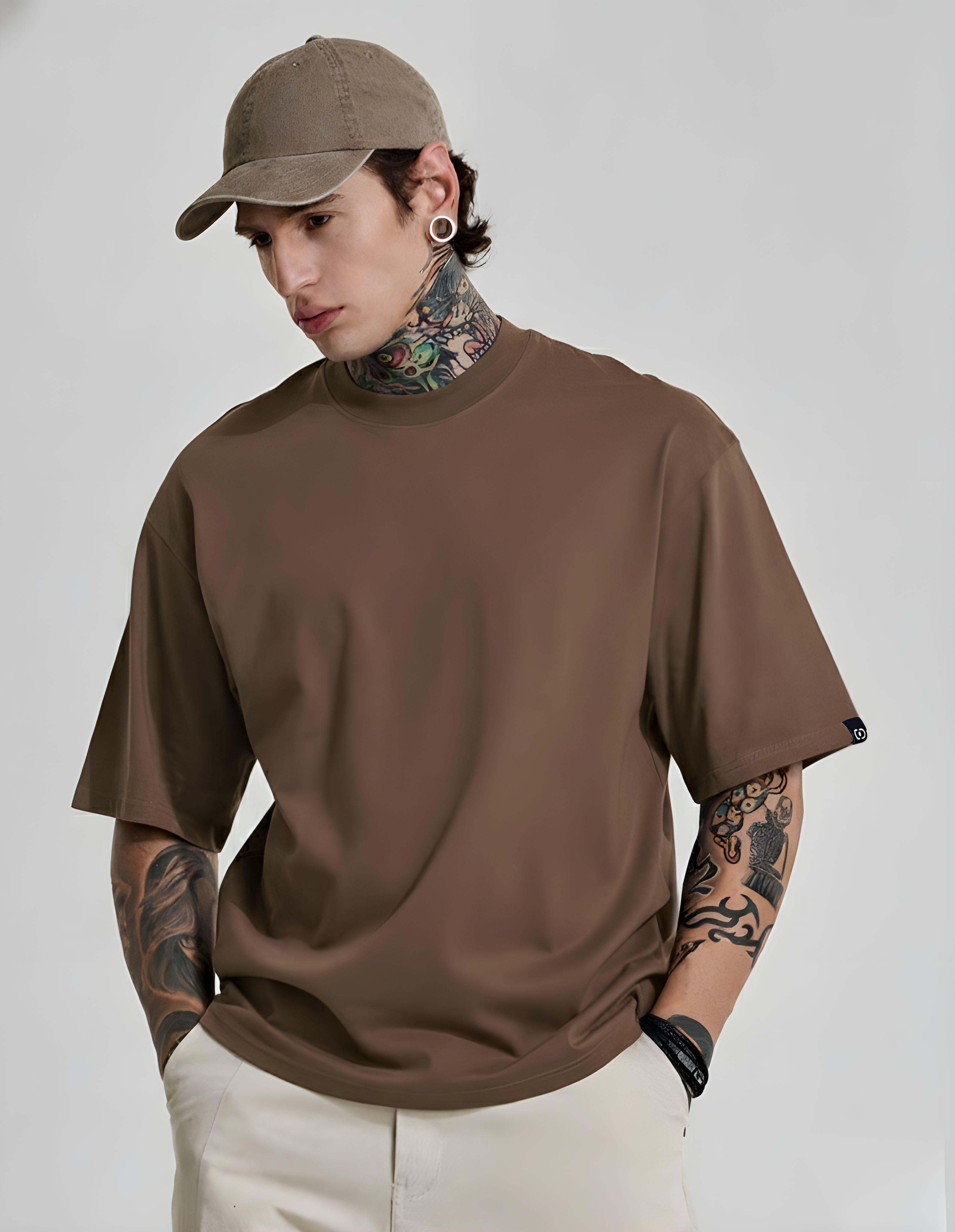 Premium Heavyweight Relaxed Fit Coffee T-Shirt