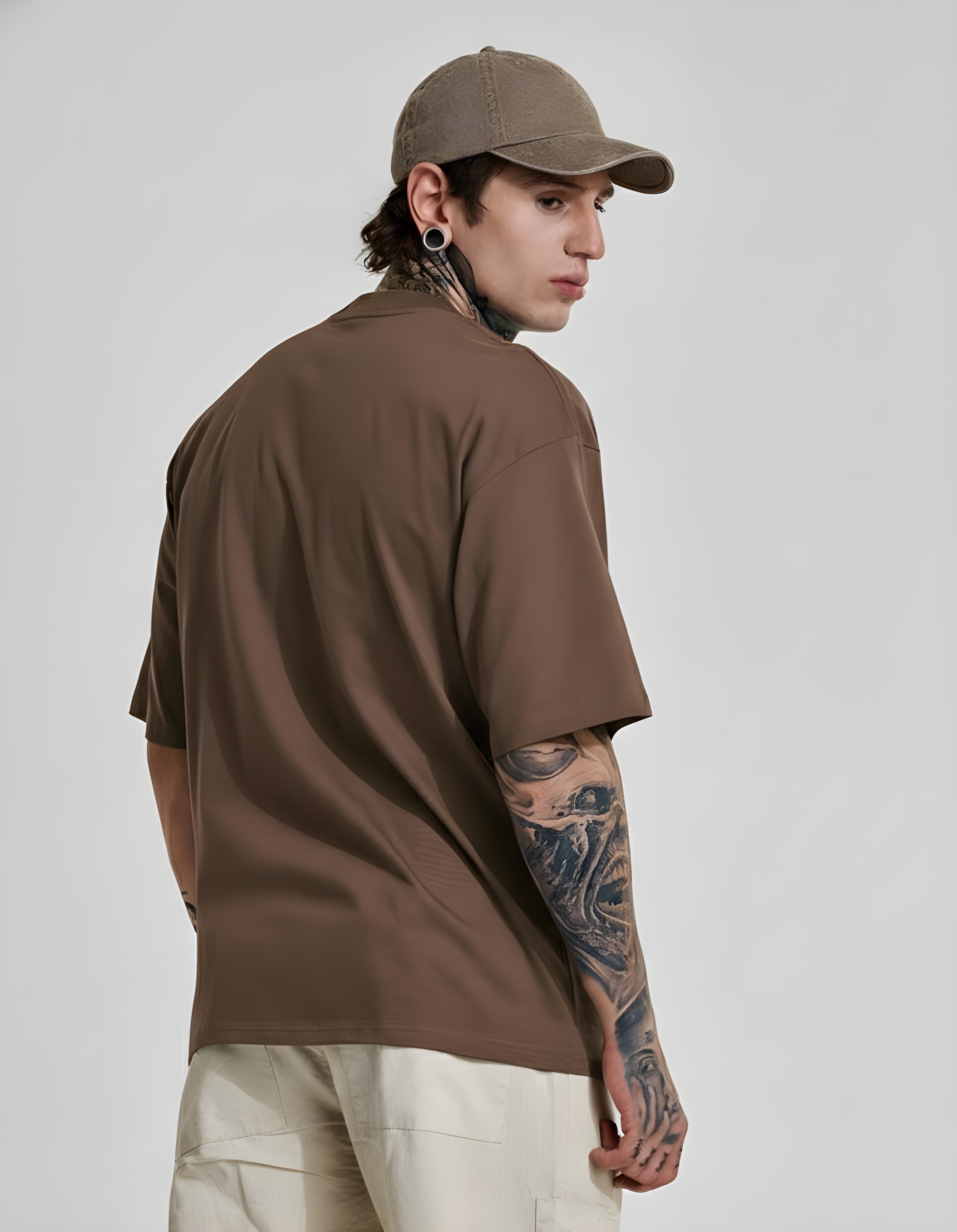 Premium Heavyweight Relaxed Fit Coffee T-Shirt
