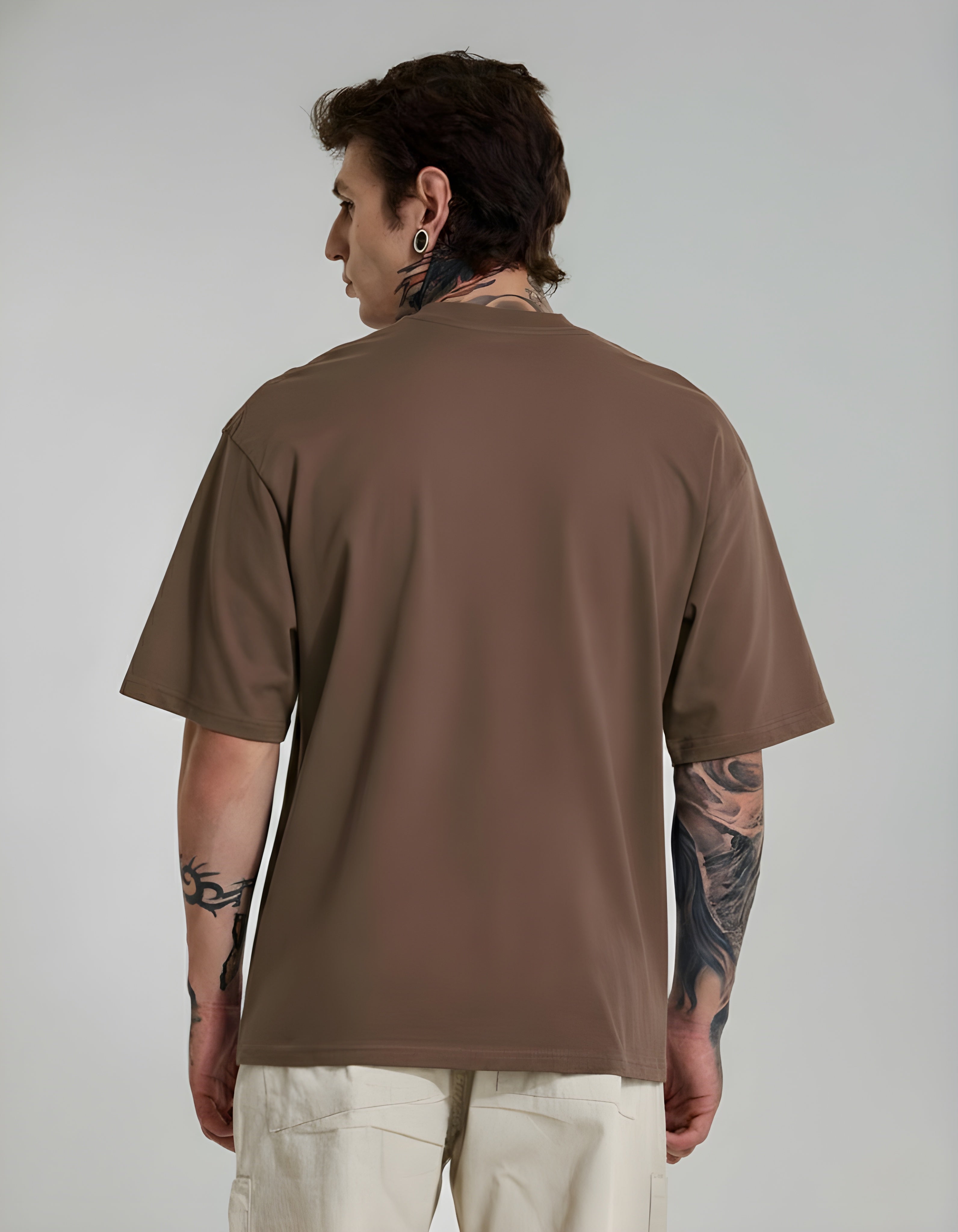 Premium Heavyweight Relaxed Fit Coffee T-Shirt