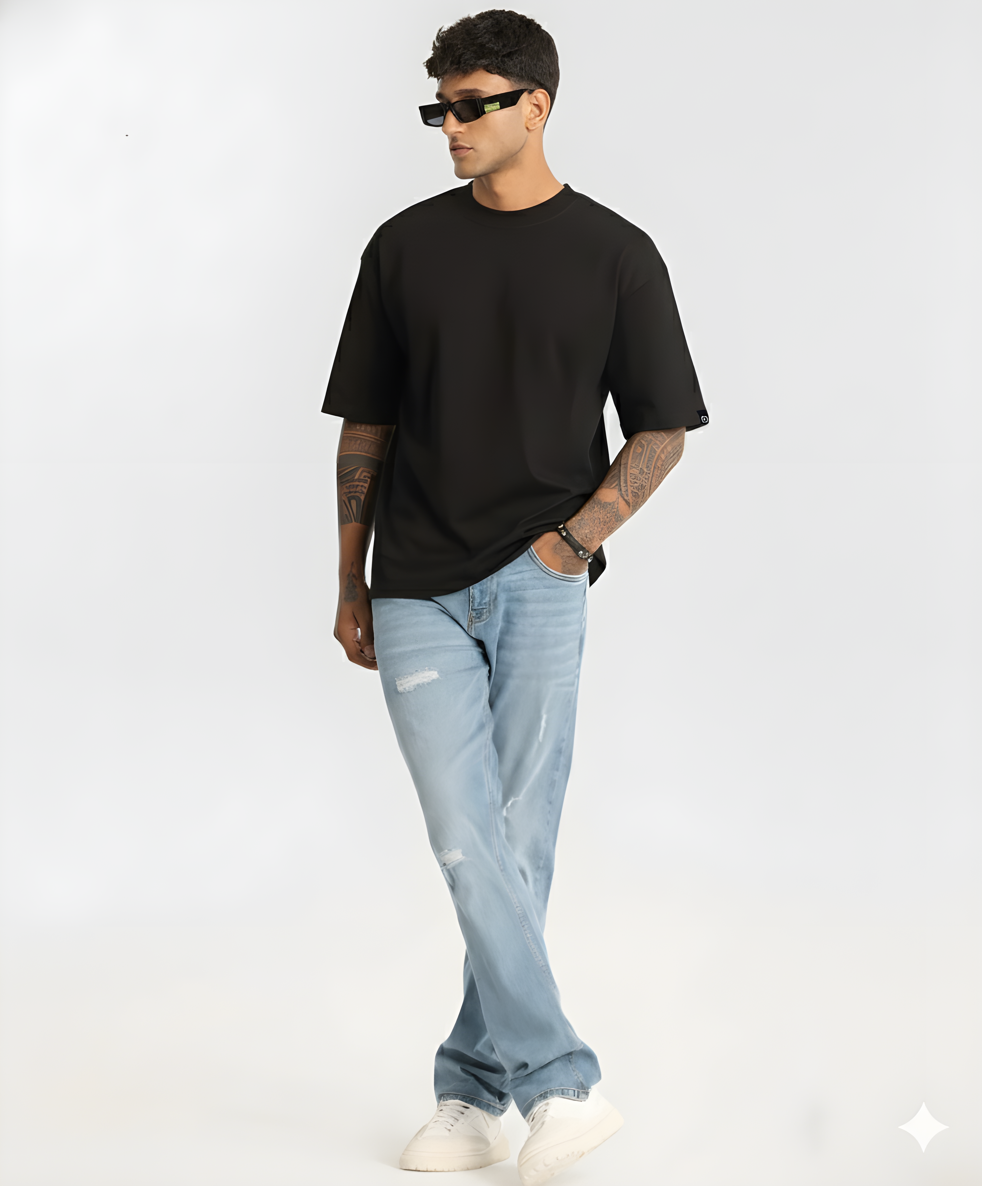 Classic Black Oversized Tee