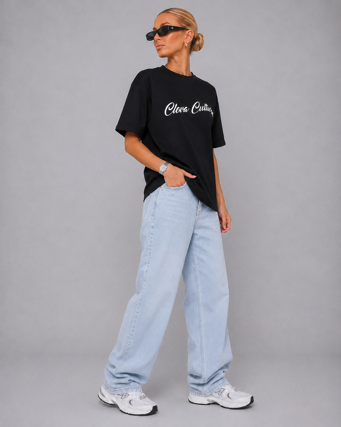 Women's Koi Fish Oversized Graphic T-Shirt