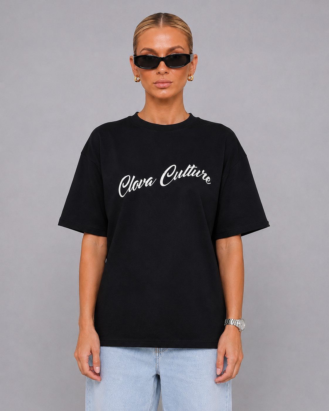 Women's Koi Fish Oversized Graphic T-Shirt